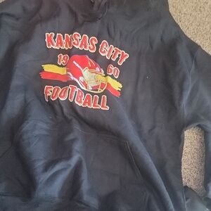 Gildan Black Hoodie with Red & Yellow Graphics